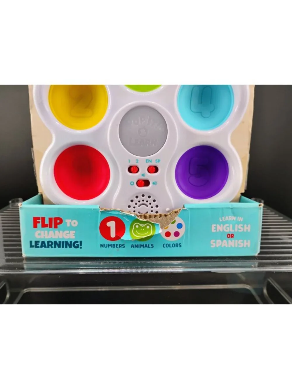 Pop It! & Learn Sensory Toy Ages 6 Months-2 Years Interactive